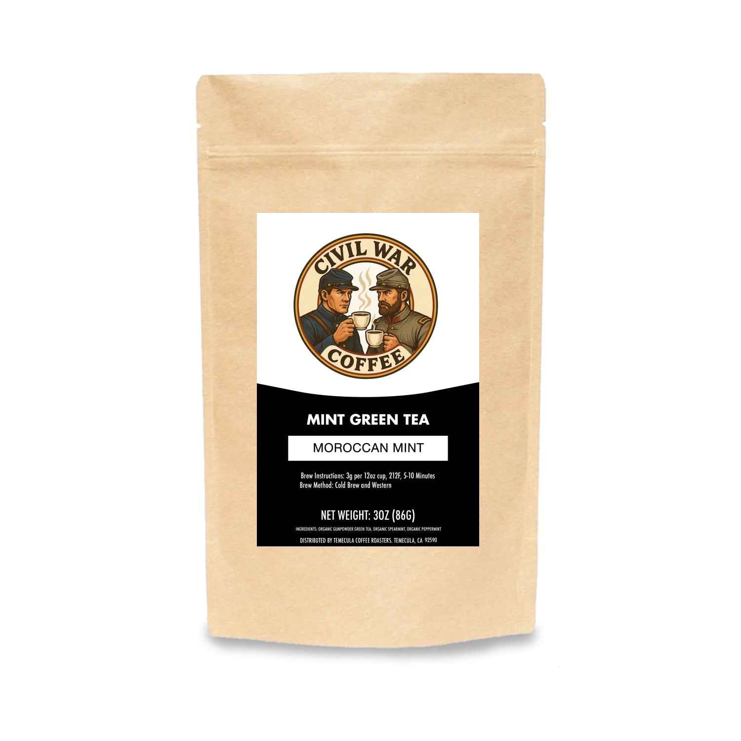 Moroccan Mint Green Tea packaging