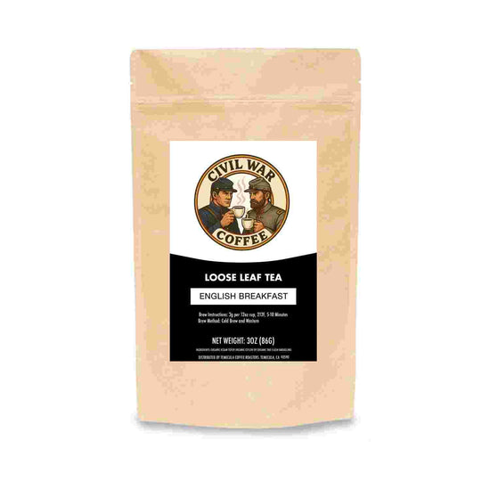 Loose leaf English Breakfast tea packaging